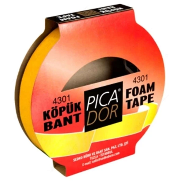 PICADOR KOPUKLU CIFT TARAFLI BANT 12mmx5m (4300) ürün görseli 1