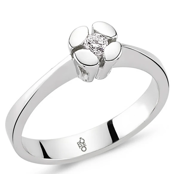 Harem Altın Romeo Pırlanta 0.18 Ct Tektaş Yüzük RM20056 ürün görseli 1