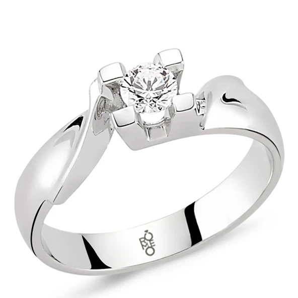 Harem Altın 0.50 Ct Tektaş Pırlanta Yüzük  RM10043 ürün görseli 1
