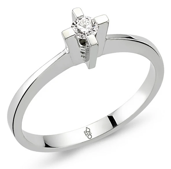 Harem Altın Romeo Pırlanta 0.12 Ct Tektaş Yüzük RM-10006 ürün görseli 1