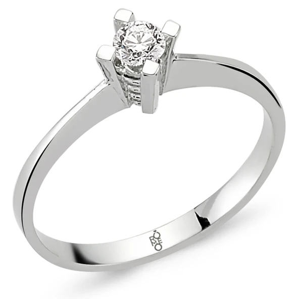 Harem Altın Romeo Pırlanta 0.18 Ct Tektaş Yüzük RM20034 ürün görseli 1