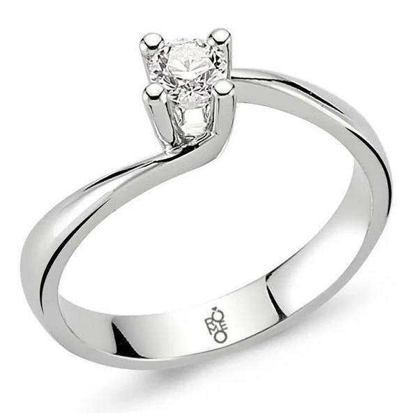 Romeo Pırlanta 0.20 Ct Tektaş Yüzük RM20036 ürün görseli 1