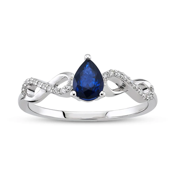 Harem Altın 0.47 Ct Pırlanta Safir Yüzük RTY27 ürün görseli 1
