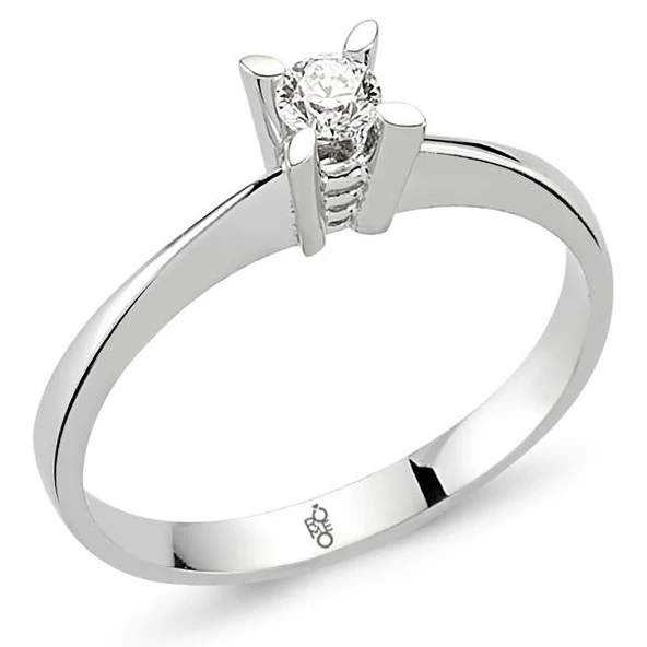 Harem Altın Romeo Pırlanta 0.18 Ct Tektaş Yüzük RM-10023 ürün görseli 1