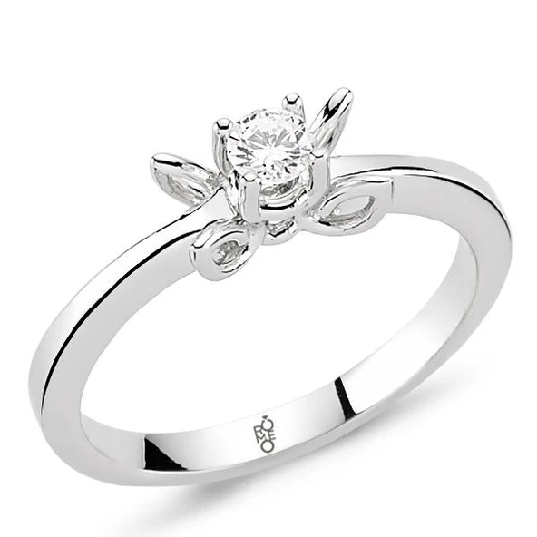 Harem Altın Romeo Pırlanta 0.18 Ct Tektaş Yüzük RM-10031 ürün görseli 1