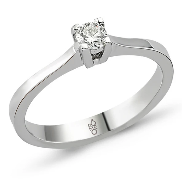 Harem Altın Romeo Pırlanta 0.22 Ct Tektaş Yüzük RMY317 ürün görseli 1