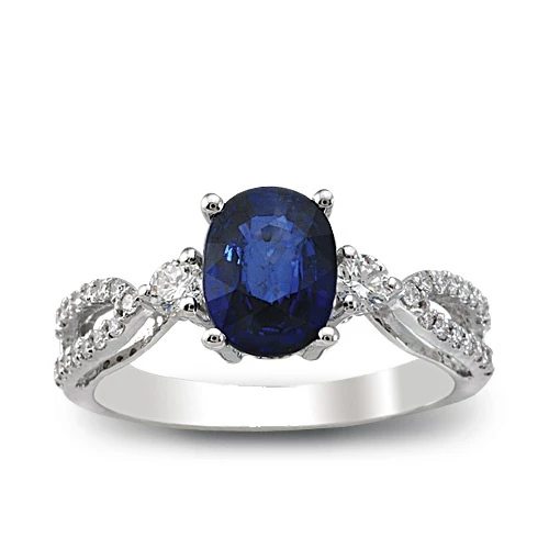Harem Altın 1.83 Ct Pırlanta Safir Yüzük RTY12 ürün görseli 1