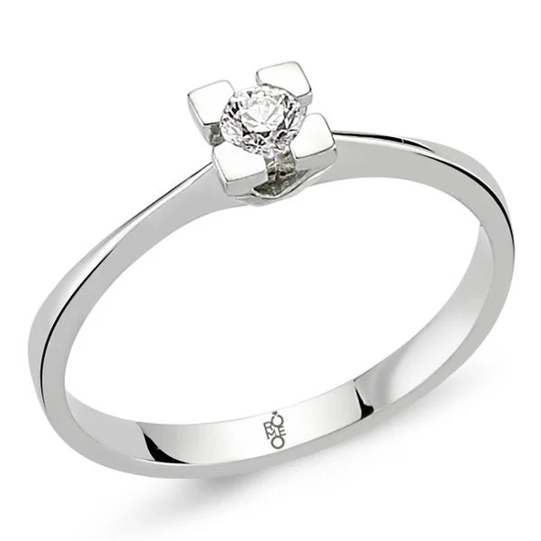Harem Altın Romeo Pırlanta 0.15 Ct Tektaş Yüzük RM-10027 ürün görseli 1