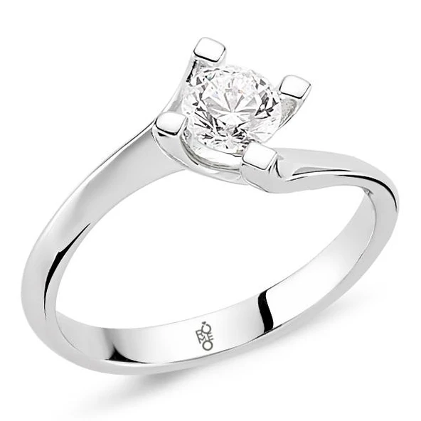18 Ayar Altın 0.30 Ct Pırlanta Tektaş Yüzük RM30067 ürün görseli 1