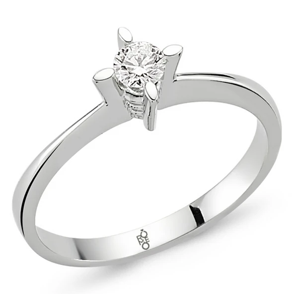 Romeo Pırlanta 0.18 Ct Tektaş Yüzük RM-10026 ürün görseli 1