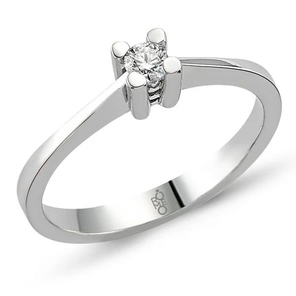 Harem Altın Romeo Pırlanta 0.14 Ct Tektaş Yüzük Romeo RMY316 ürün görseli 1