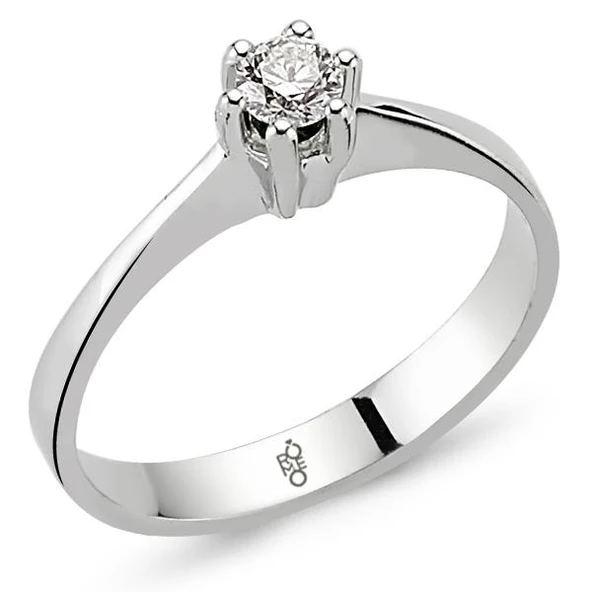 Harem Altın Romeo Pırlanta 0.15 Ct Tektaş Yüzük RM-10018 ürün görseli 1