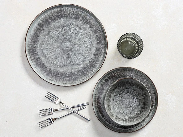 Porland Stoneware Iris 3 Parça Tek Kişilik Yemek Takımı 04SWA000235 ürün görseli 1