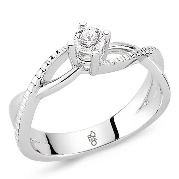 Romeo Pırlanta 0.23 Ct Tektaş Yüzük RM20049 ürün görseli 1