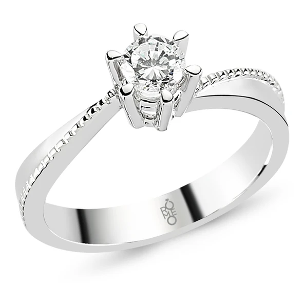 Harem Altın 0.50 Ct Tektaş Pırlanta Yüzük  RMY508 ürün görseli 1