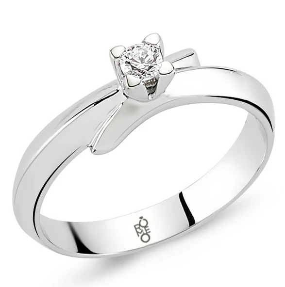 Harem Altın Romeo Pırlanta 0.21 Ct Tektaş Yüzük RM20055 ürün görseli 1