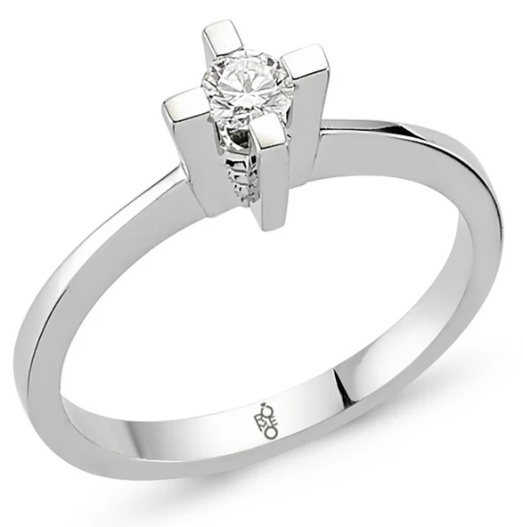 Harem Altın Romeo Pırlanta 0.18 Ct Tektaş Yüzük RM-10024 ürün görseli 1