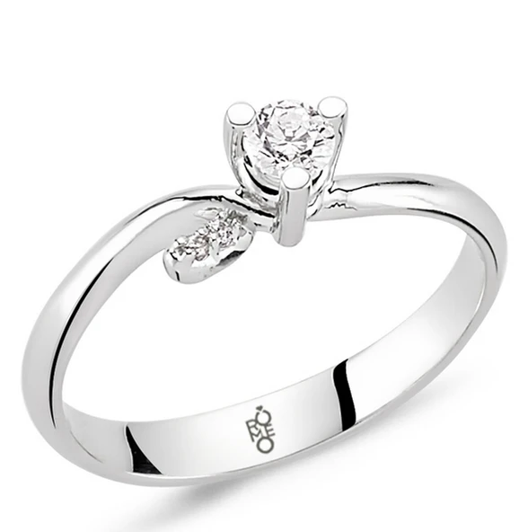 Harem Altın Romeo Pırlanta 0.20 Ct Tektaş Yüzük RM20059 ürün görseli 1