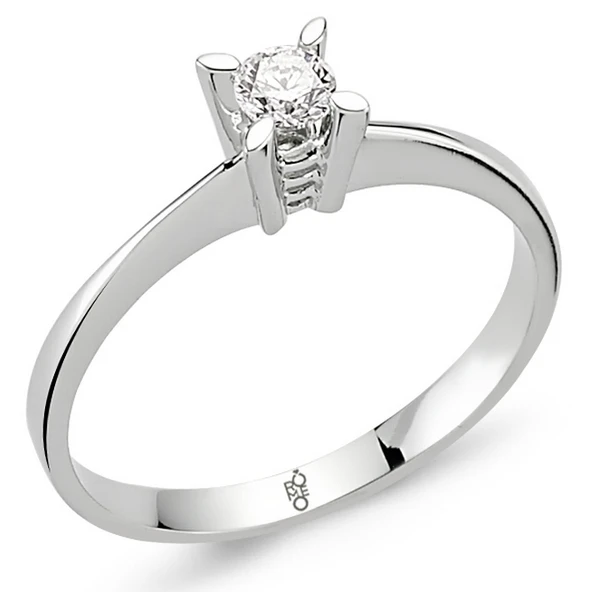 Romeo Pırlanta 0.18 Ct Tektaş Yüzük RM-10007 ürün görseli 1