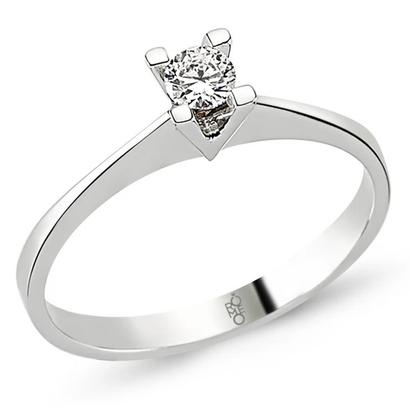 Harem Altın Romeo Pırlanta 0.18 Ct Tektaş Yüzük RMY209 ürün görseli 1