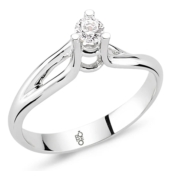 Harem Altın 0.40 Ct Tektaş Pırlanta Yüzük  RM30058 ürün görseli 1