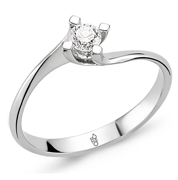 Harem Altın Romeo Pırlanta 0.17 Ct Tektaş Yüzük RMY306 ürün görseli 1