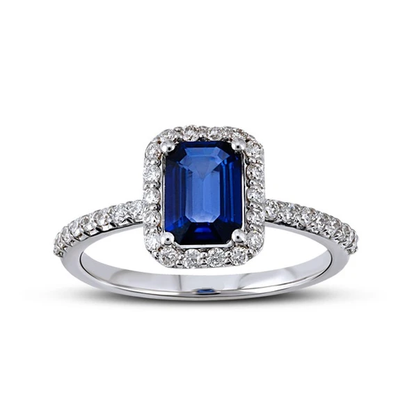 Harem Altın 1.28 Ct Pırlanta Safir Yüzük RTY1 ürün görseli 1