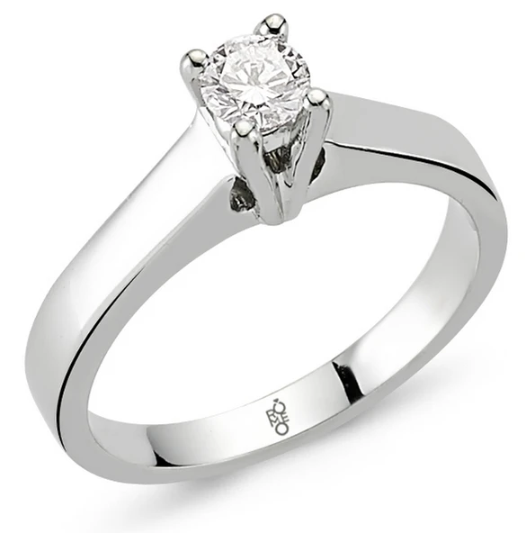 Harem Altın Romeo Pırlanta 0.18 Ct Tektaş Yüzük RM-10008 ürün görseli 1