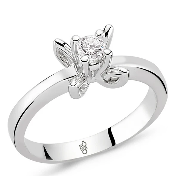 Harem Altın Romeo Pırlanta 0.19 Ct Tektaş Yüzük RM20057 ürün görseli 1