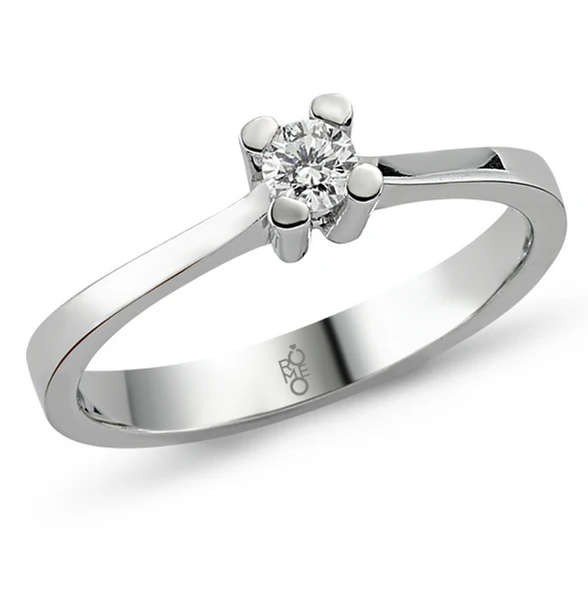 Harem Altın Romeo Pırlanta 0.18 Ct Tektaş Yüzük RMY314 ürün görseli 1
