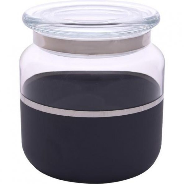 Gordion M06306-AB Kavanoz 10x10 cm Vısıon Black Platin ürün görseli 1