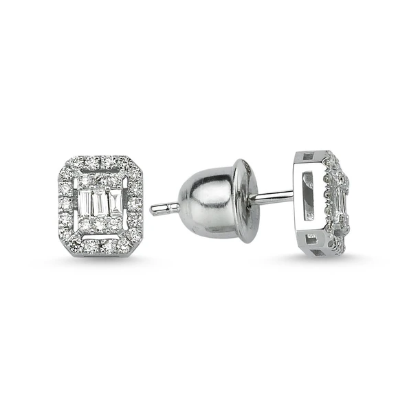 Harem Altın 0.32 Carat F Renk Pırlanta Küpe KPB9 ürün görseli 1