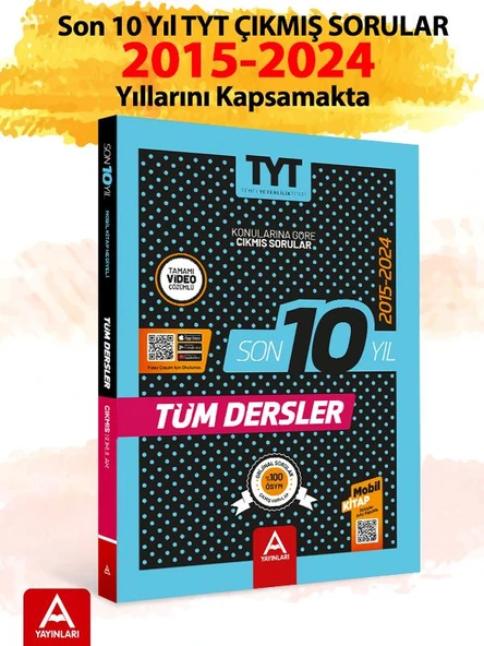 TYT Son 10 Yıl Çıkmış Sorular 2015-2024 ürün görseli 1