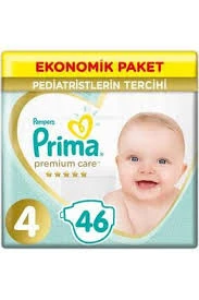 PRİMA PREMİUM CARE NO:4 EKONOMİK PAKET 9/14 KG 46 ADET ürün görseli 1
