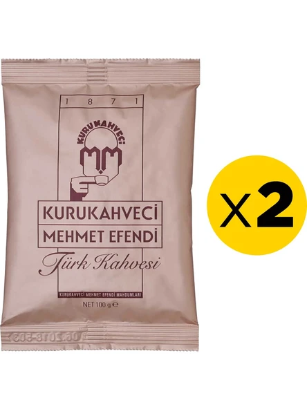 Kurukahveci Mehmet Efendi Türk Kahvesi 100 gr 2'li ürün görseli 1