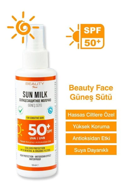 Beauty Face 50 SPF Güneş Sütü – 150 ml ürün görseli 1