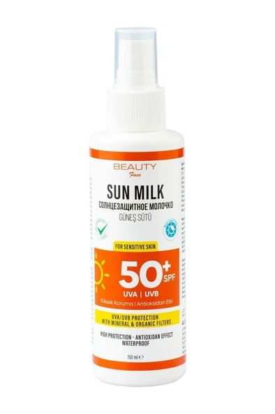 Beauty Face 50 SPF Güneş Sütü – 150 ml - Resim 3
