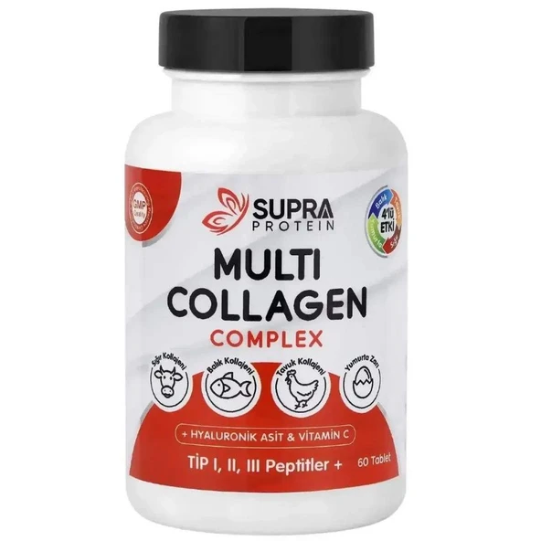 Supra Protein Multi Kolajen Complex Takviye Edici Gıda 60 Tablet ürün görseli 1