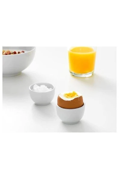 4 Adet Porselen Yumurtalık Küçük Boy Beyaz, 5 cm ürün görseli 1