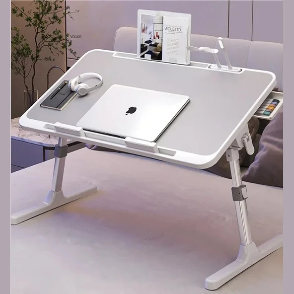 TechTic Çok Amaçlı Yükseklik Ayarlı Fanlı Laptop Standı Katlanabilir Soğutuculu Notebook Sehpası ürün görseli 1