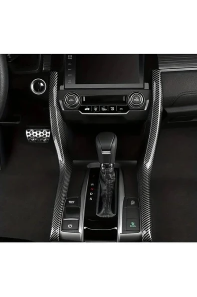 Honda Civic Fc5 Fk7 2016 - 2021 Için Karbon Fiber Sağ Ve Sol Direkler ürün görseli 1