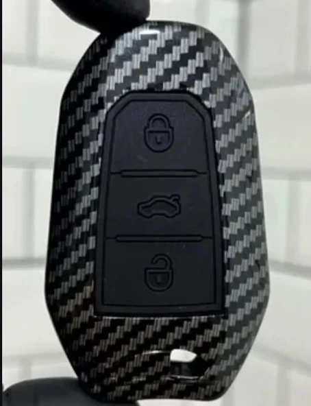 Toyota Proace City Karbon Anahtar Koruma Kılıfı Anahtarsız Çalıştırmaya Uygundur ürün görseli 1