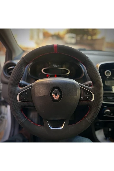 Clio 4 Faz 2 Araca Özel Direksiyon Kılıfı (ARACINIZIN DİREKSİYONUYLA TEYİT EDİNİZ) ürün görseli 1