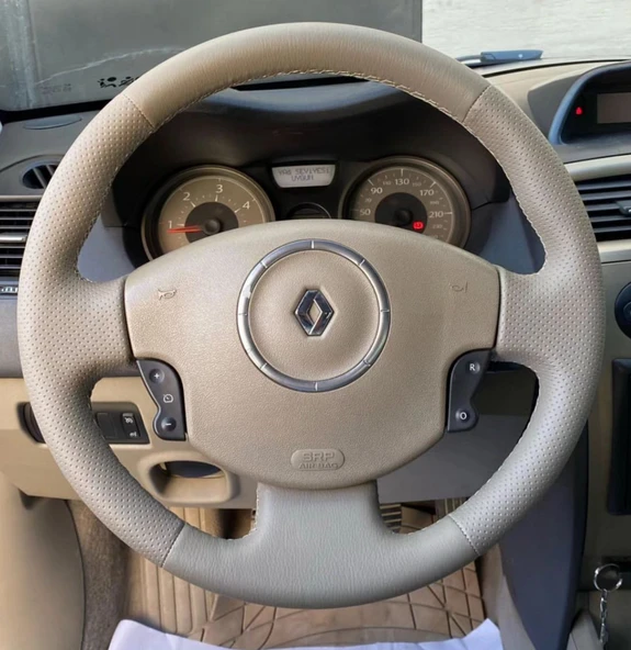 Megane 2 Araca Özel Direksiyon Kılıfı (Airbeg Rengiyle Aynı Renk) ürün görseli 1