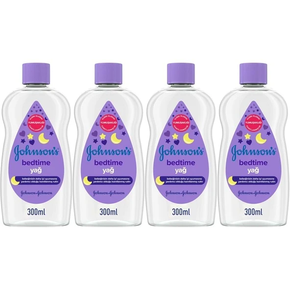 Johnsons Baby Bebek Yağı 300ML Bedtime (Uyku Rutini) (4 Lü Set) ürün görseli 1