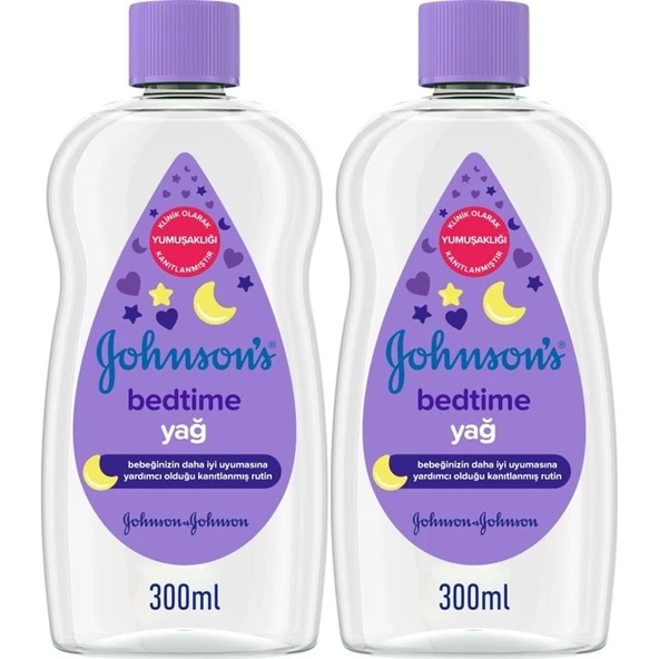 Johnsons Baby Bebek Yağı 300ML Bedtime (Uyku Rutini) (2 Li Set) ürün görseli 1