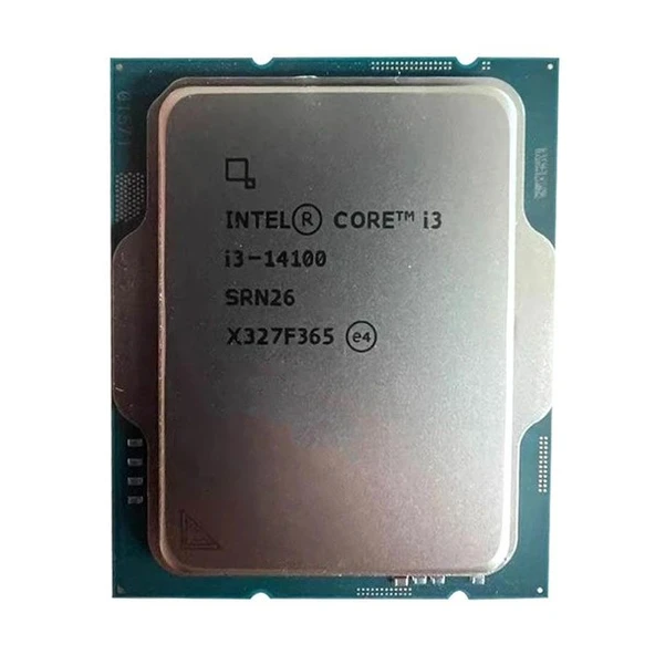 INTEL CORE i3 14100 17MB 4çekirdekli O/B UHD VGA 1700p 58w Kutusuz+Fansız ürün görseli 1