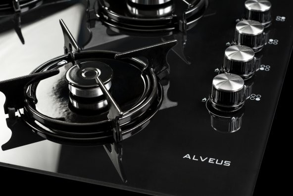 Alveus Segls 640 Siyah Cam Set Üstü Ocak - Resim 2