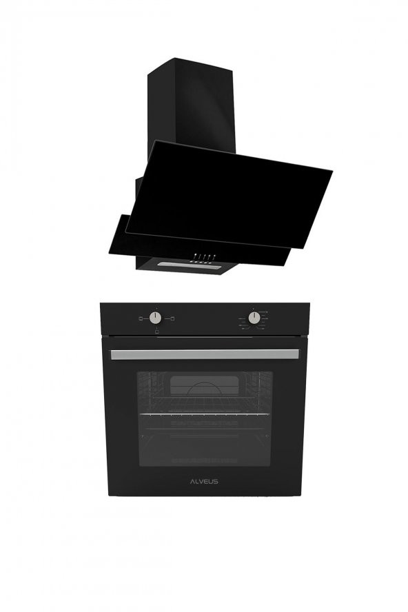 ALVEUS LOTUS SİYAH 2Lİ ANKASTRE SET (MFA 604 - F17) ürün görseli 1