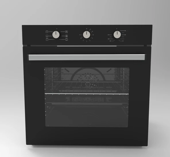 ALVEUS MFA 614 SİYAH (TURBO FAN) ANKASTRE FIRIN ürün görseli 1